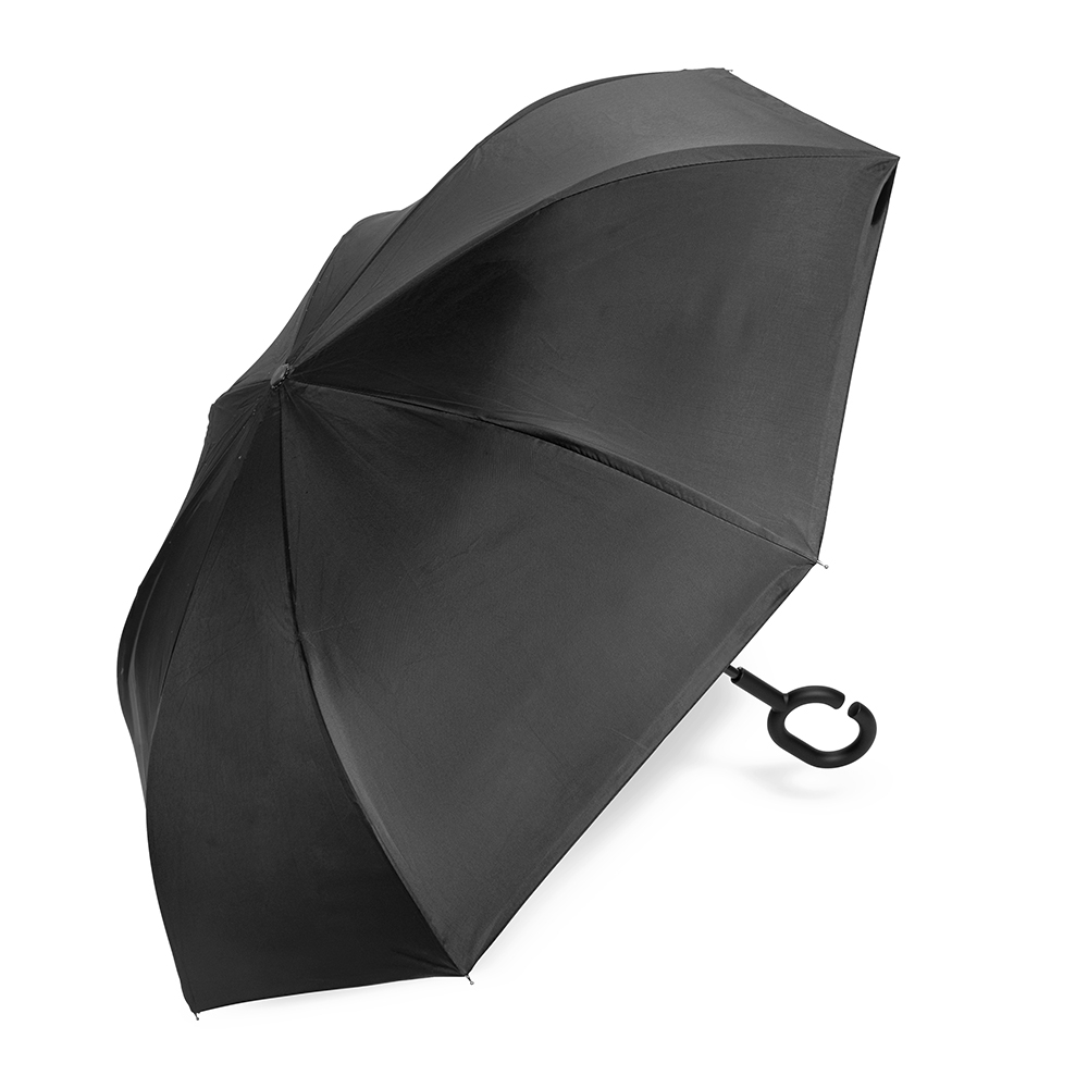 Guarda-chuva invertido de nylon com 8 varetas personalizado com a logo da empresa