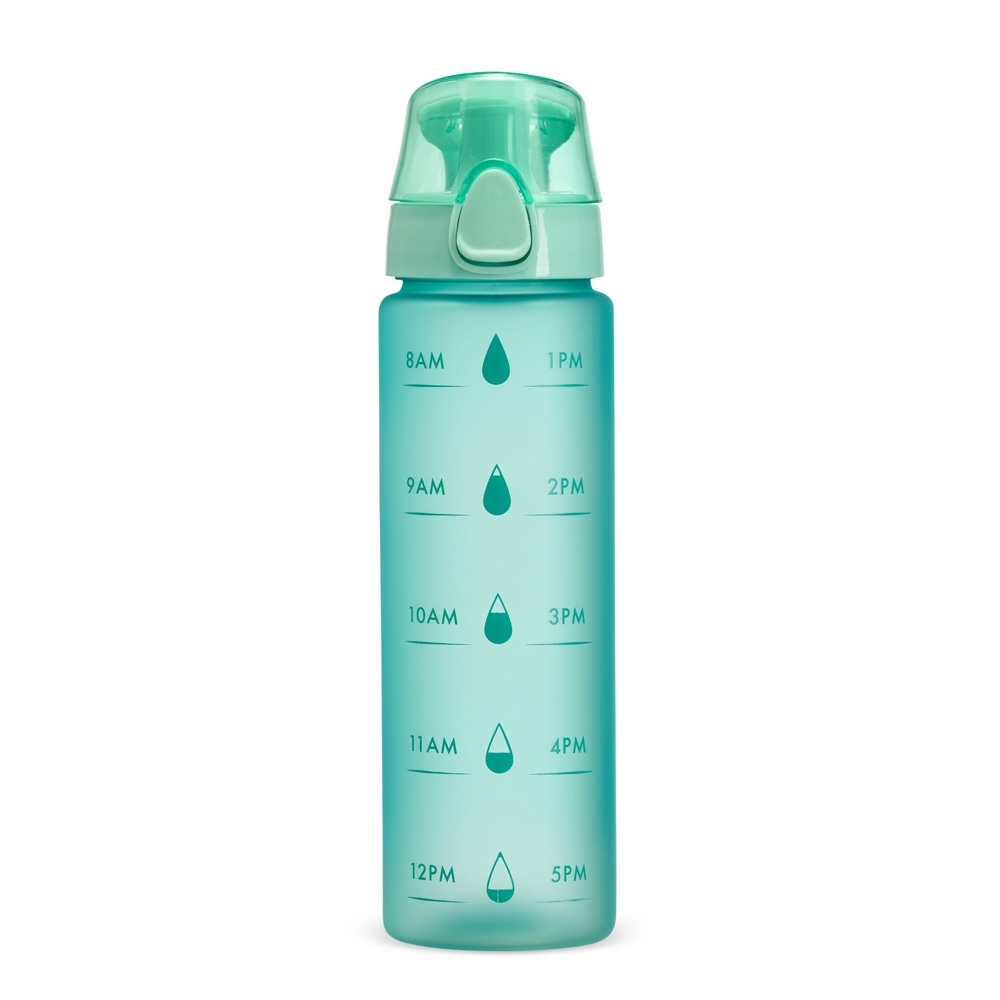 Garrafa plástica 700 ml personalizada com a logo da empresa, na cor verde