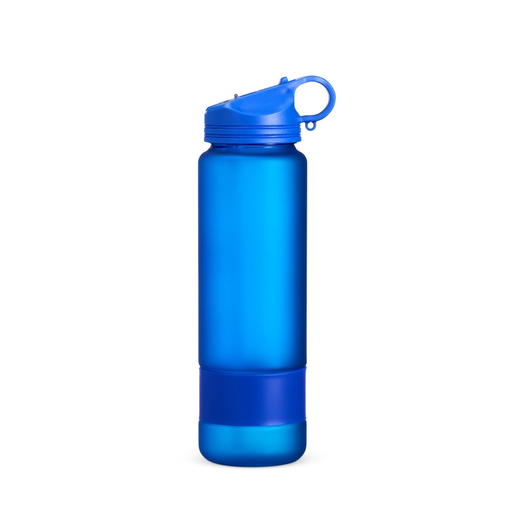 Garrafa plástica 900 ml fosca com alça personalizada com a logo da empresa