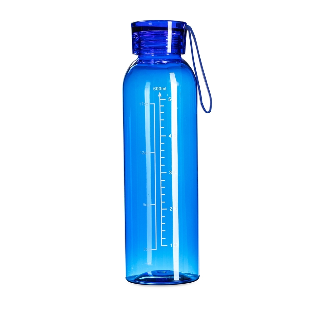 Garrafa plástica 640 ml com alça sem BPA personalizada com a logo da empresa