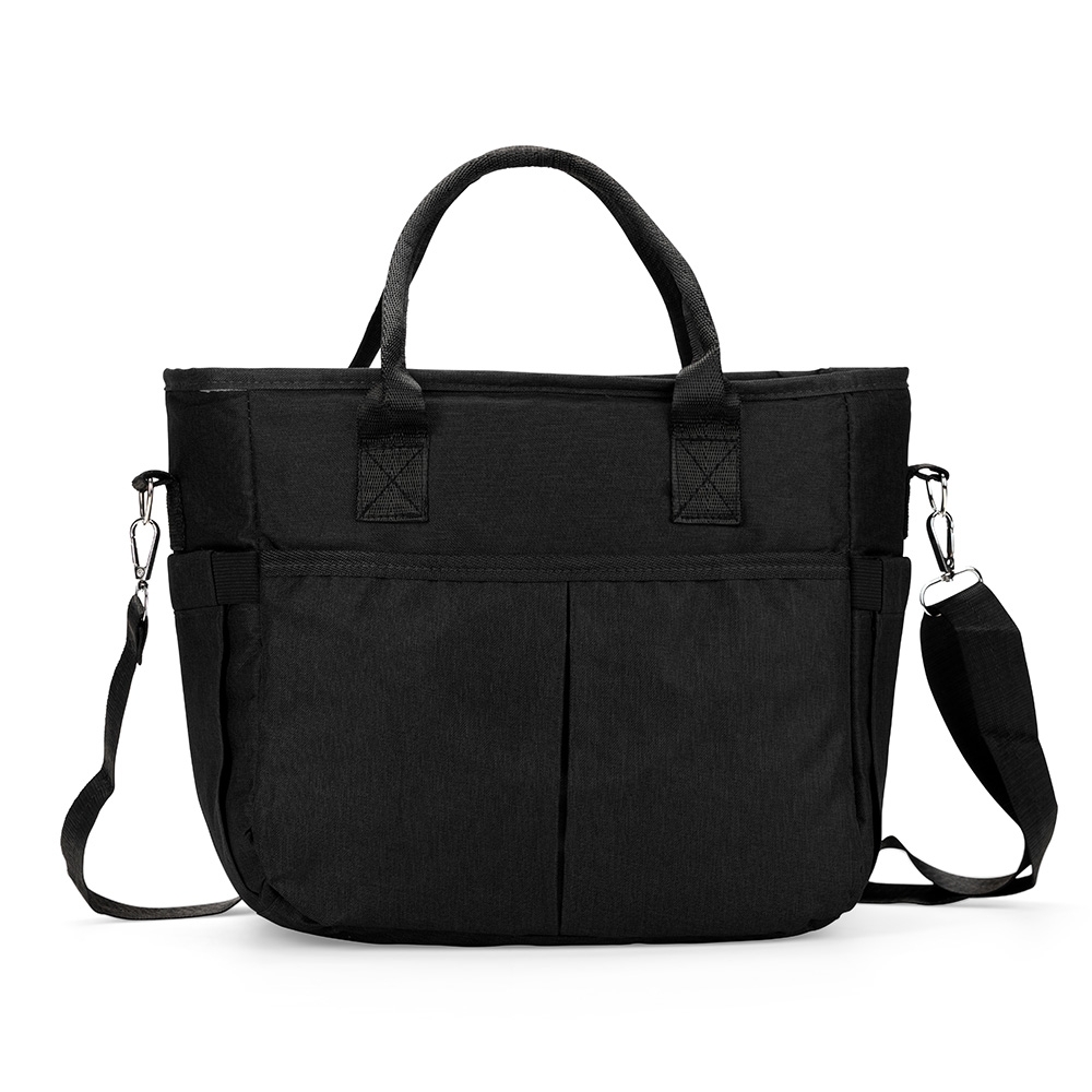 Bolsa térmica 11 litros (26,5 x 28 x 15 cm) na cor Preto, personalizada com a logo da empresa