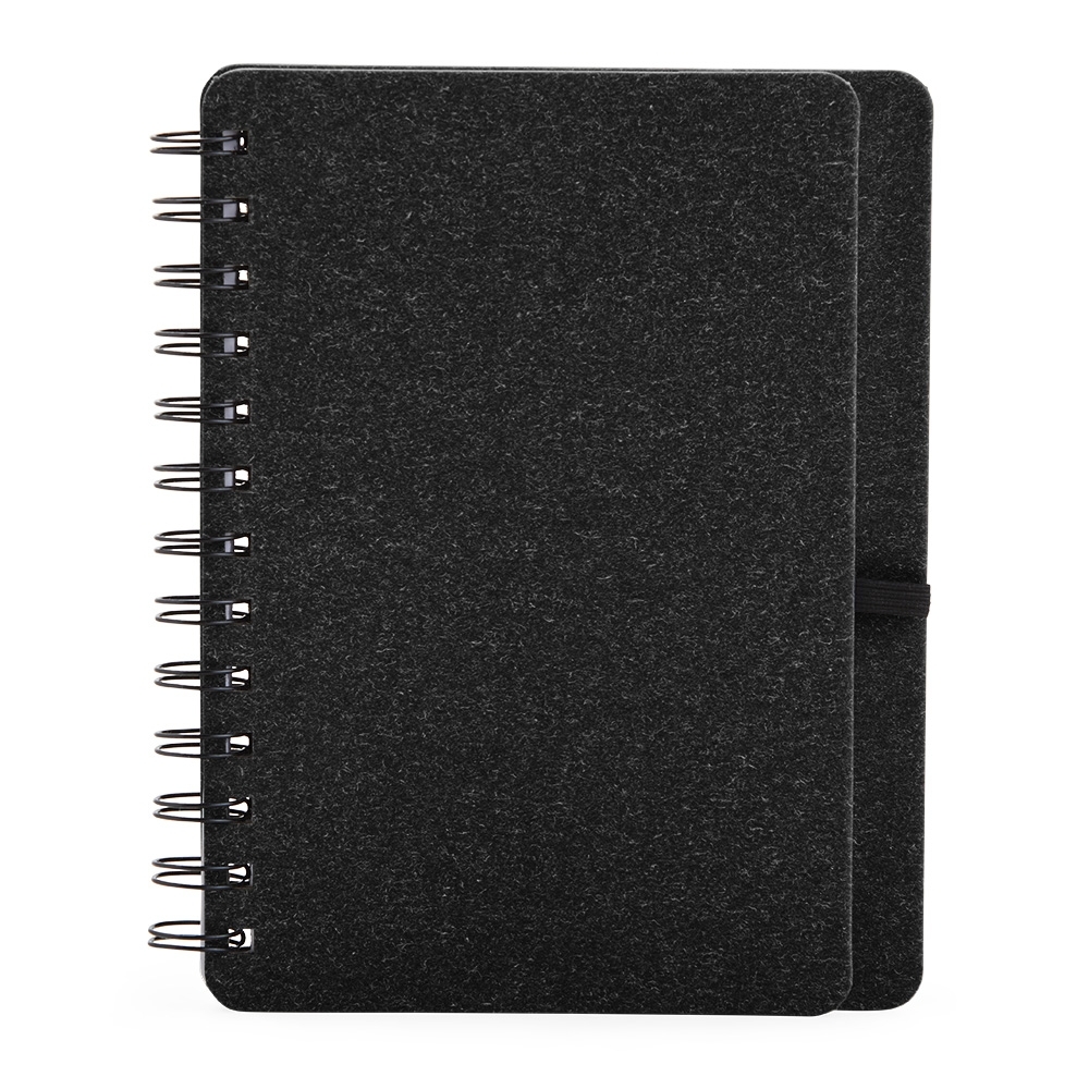 Caderneta kraft b6 com porta caneta e espiral