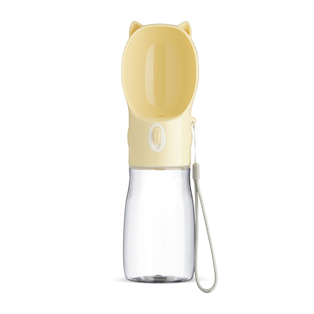 Garrafa bebedouro PET 420 ml com alça personalizada com a logo da empresa