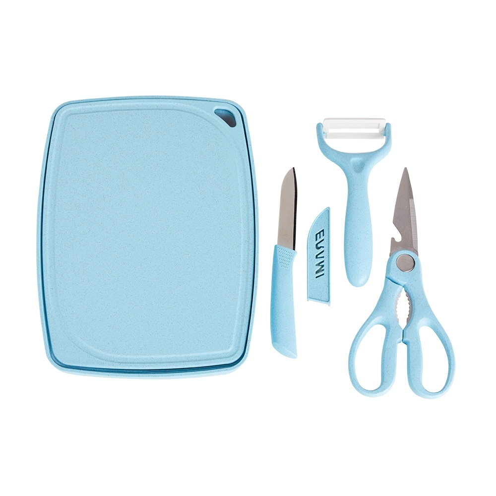 Kit cozinha 3 peças na cor Azul, personalizado com a logo da empresa