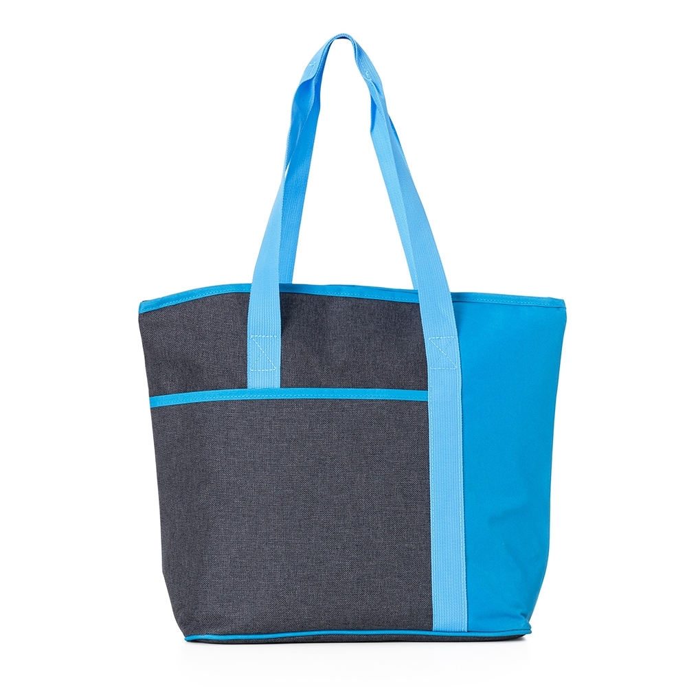 Bolsa térmica 15 litros 900d+300d de poliéster com bolso frontal personalizada com a logo da empresa