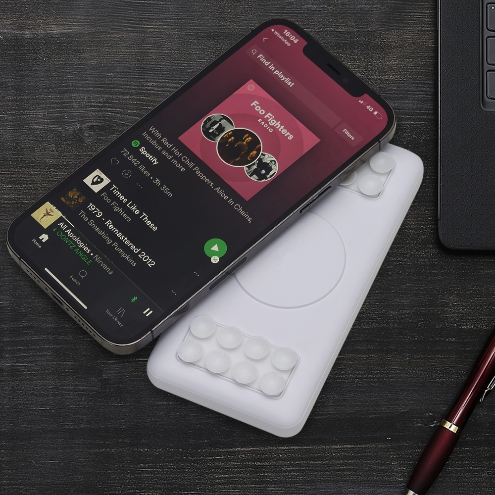 Power bank 10.000 mAh com indução personalizado com a logo da empresa