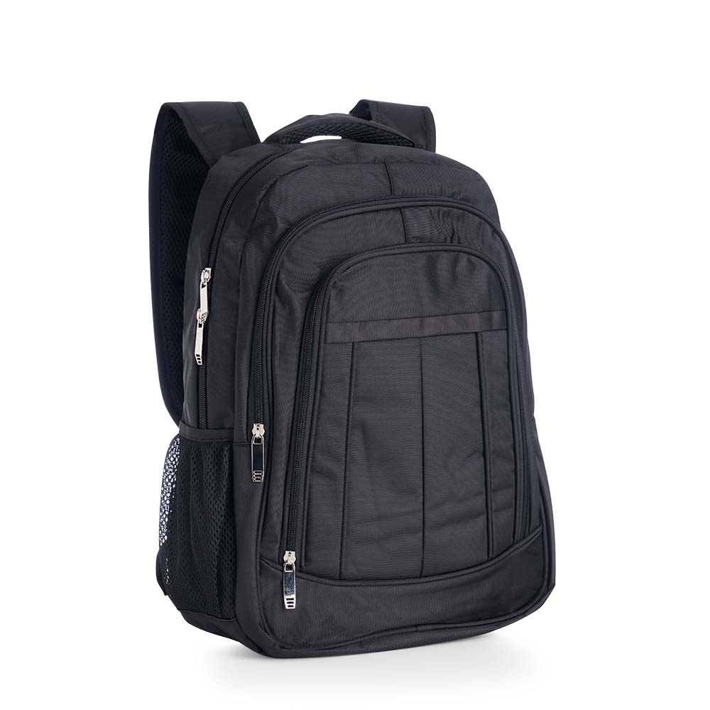 Mochila de poliéster 25 litros para notebook com 3 compartimentos personalizada com a logo da empresa