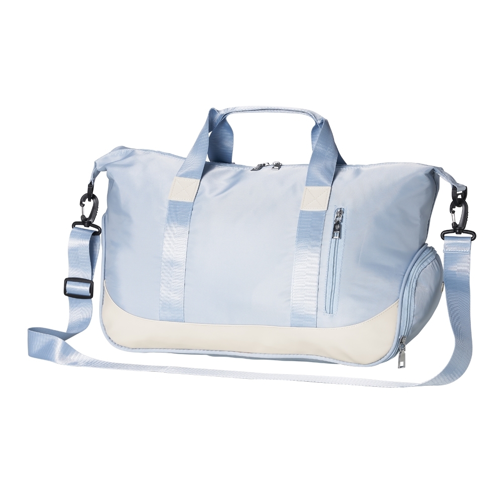 Bolsa esportiva de poliéster 29 litros com 4 compartimentos personalizada com a logo da empresa