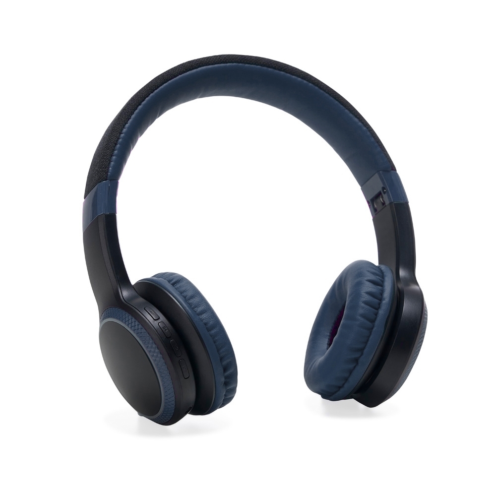 Fone de ouvido Bluetooth com luzes LED e microfone personalizado com a logo da empresa