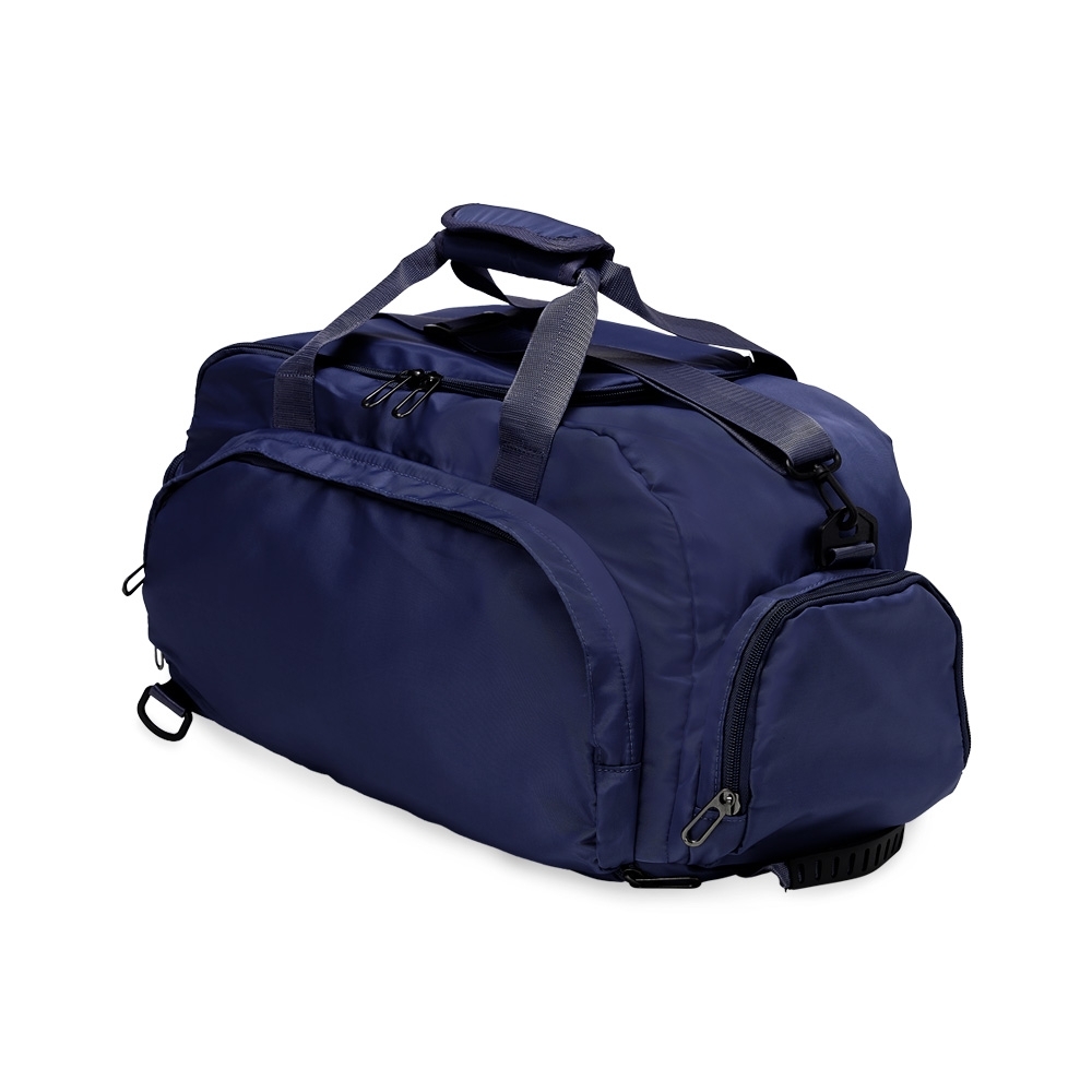 Bolsa esportiva poliéster 28 litros impermeável com alça transversal personalizada com a logo da empresa