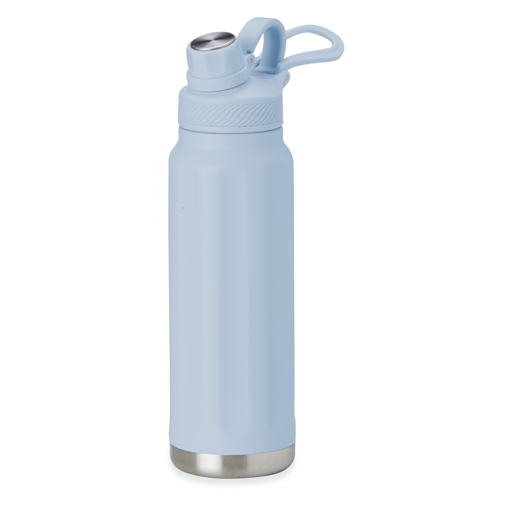 Garrafa térmica 950 ml de inox com alça personalizada com a logo da empresa