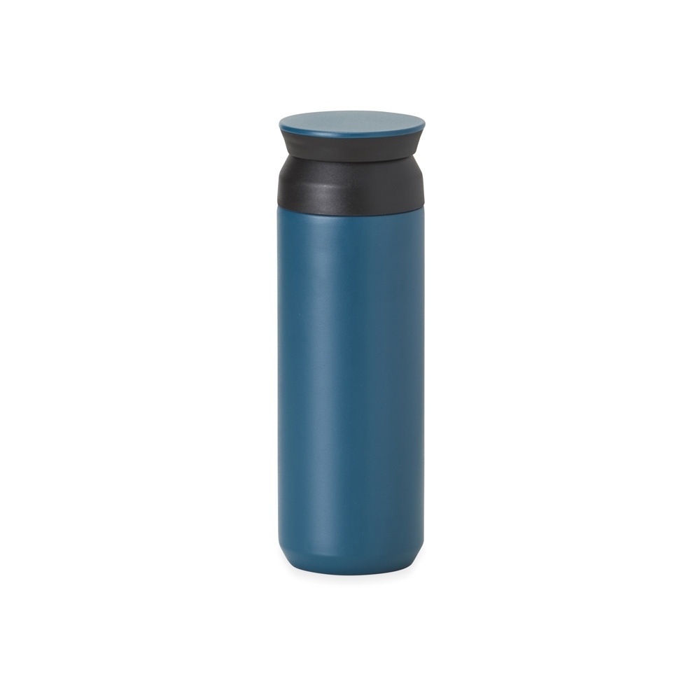 Garrafa térmica 470 ml de inox com tampa de abertura dupla personalizada com a logo da empresa