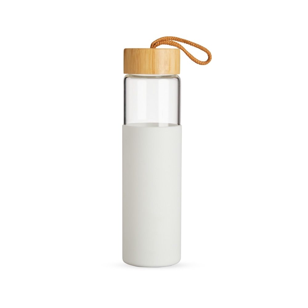 Garrafa em vidro borossilicato 750 ml com tampa de bambu e alça, foto 2