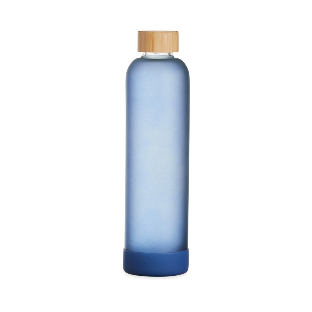 Garrafa de vidro 1 litro com tampa de bambu