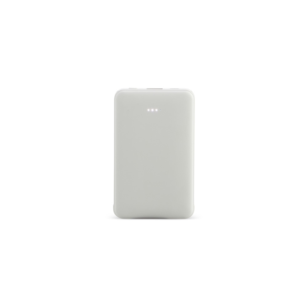 Power bank plástico 5.000 mAh personalizado com a logo da empresa