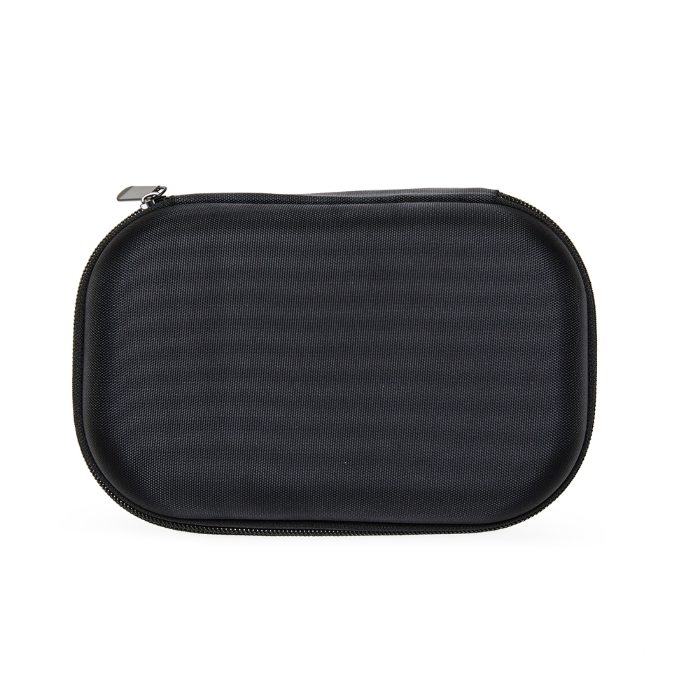 Estojo de nylon para kits na cor Preto, personalizado com a logo da empresa