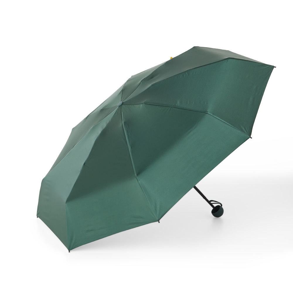 Guarda-chuva upf50+ de poliéster com 8 varetas personalizado com a logo da empresa, na cor verde escuro