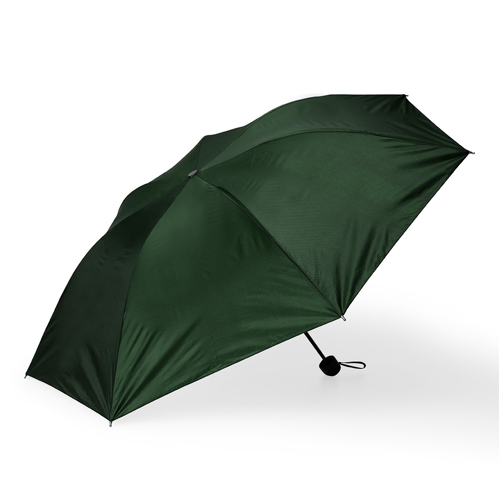Guarda-chuva manual de nylon com 8 varetas e capa protetora personalizado com a logo da empresa, na cor verde