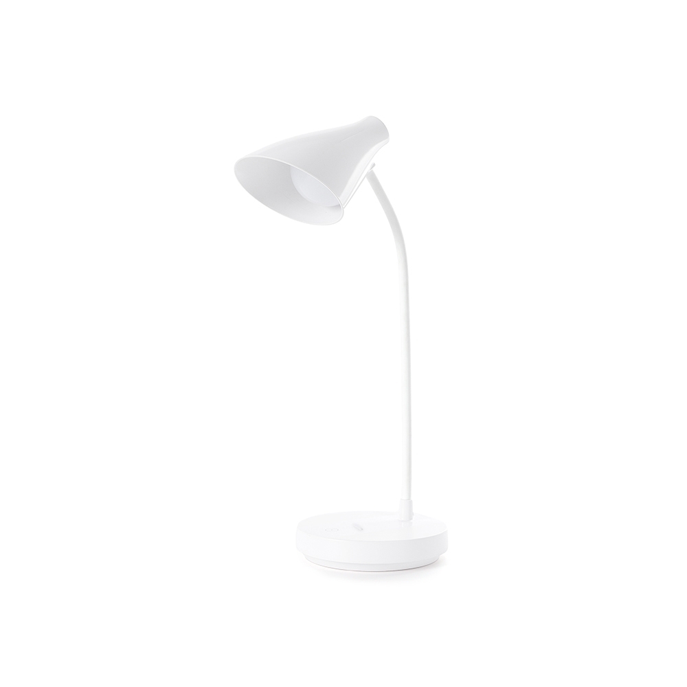 Luminária articulável de plástico em LED recarregável personalizada com a logo da empresa