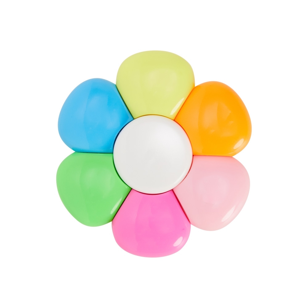 Marca texto flor na cor Branco, personalizado com a logo da empresa