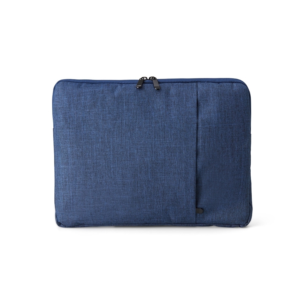 Pasta de poliéster para tablet e notebook 14 com 2 compartimentos personalizada com a logo da empresa