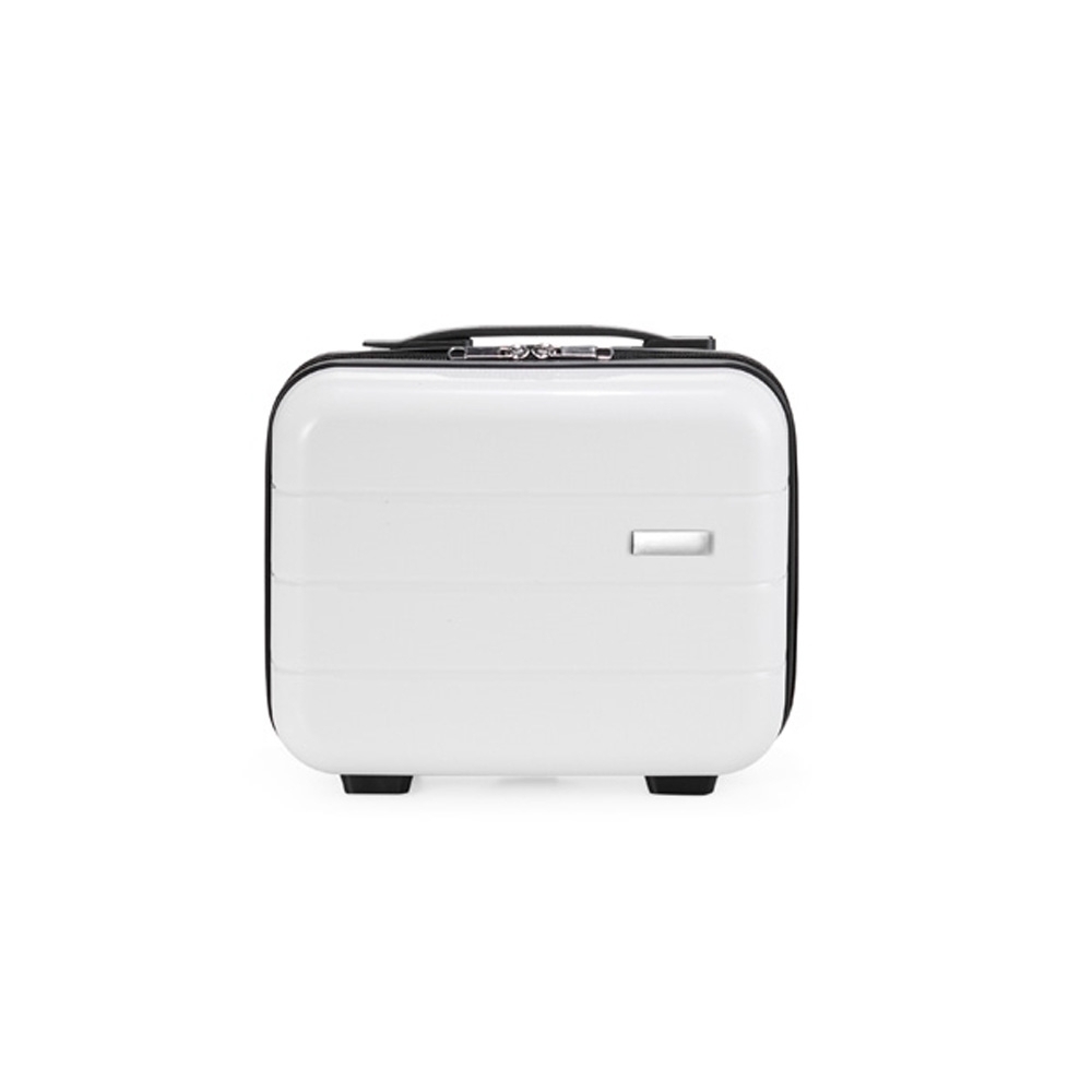 Frasqueira plástico na cor Branco, personalizada com a logo da empresa