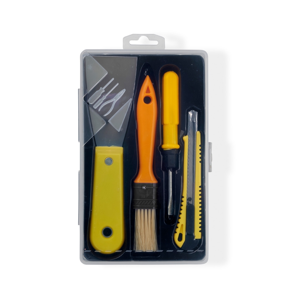 Kit ferramentas 4 peças personalizado com a logo da empresa