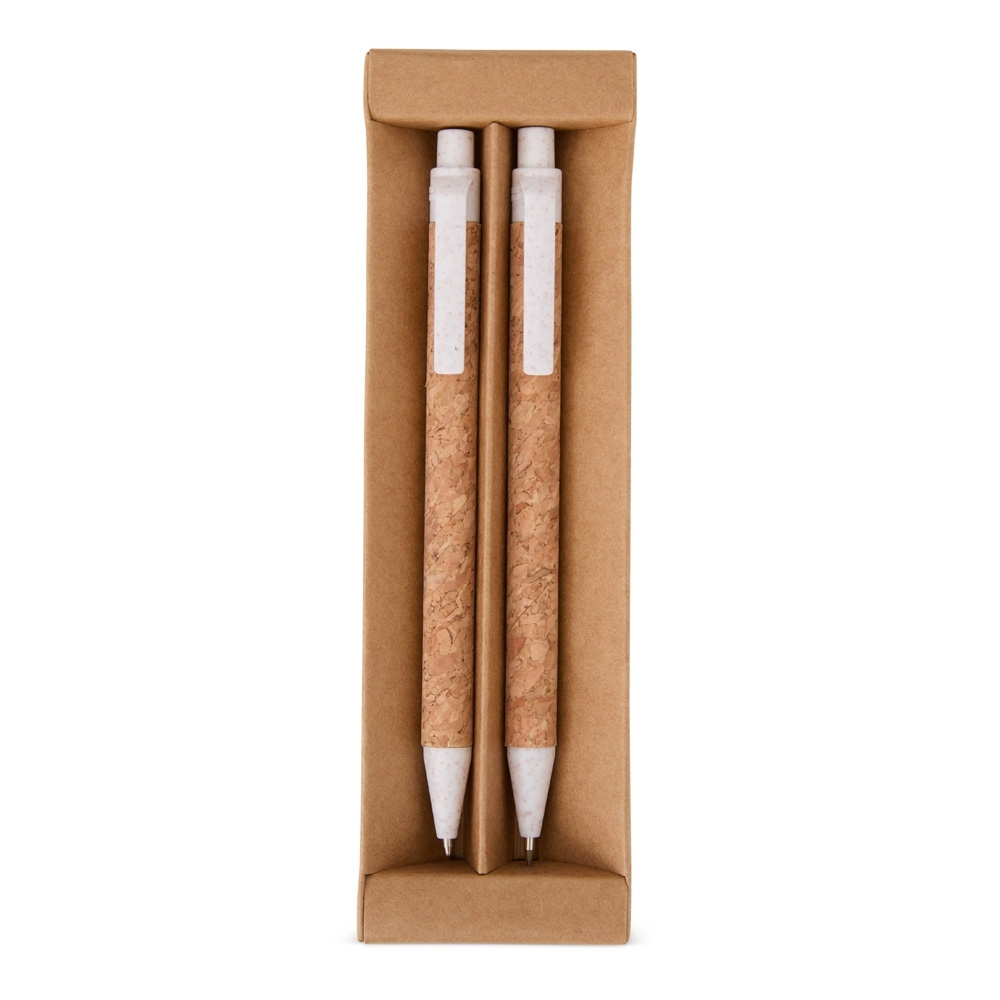 Kit ecológico caneta e lapiseira cortiça, foto 2