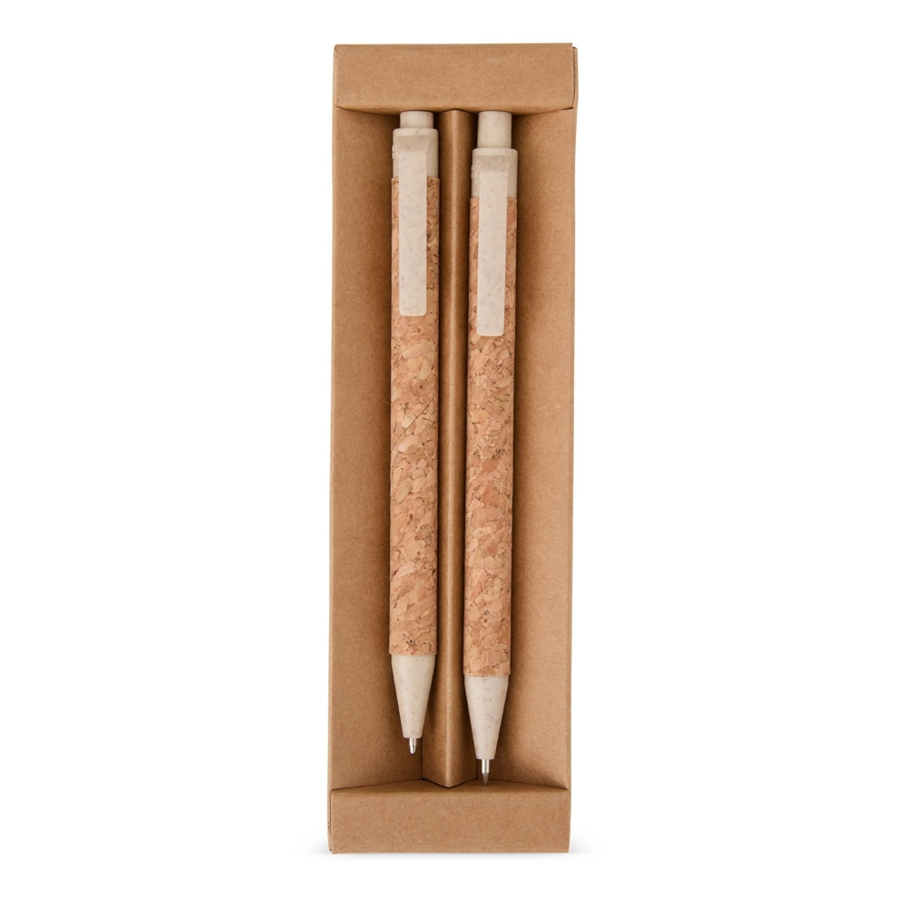 Kit ecológico caneta e lapiseira cortiça, foto 3