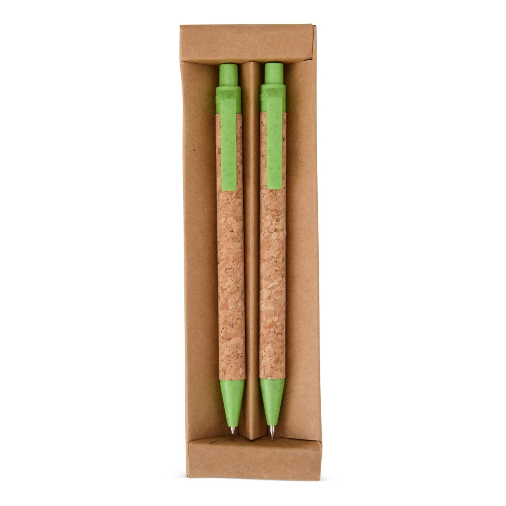 Kit ecológico caneta e lapiseira cortiça, foto 7