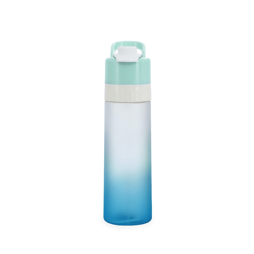 Squeeze borrifador plástico 650 ml em dois tons com alça personalizado com a logo da empresa