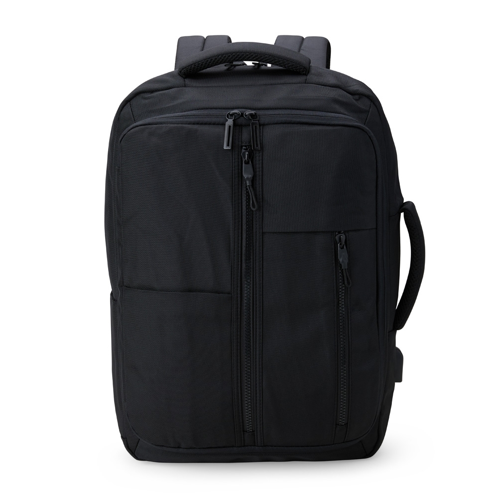 Mochila de nylon 21 litros para notebook com 4 compartimentos personalizada com a logo da empresa