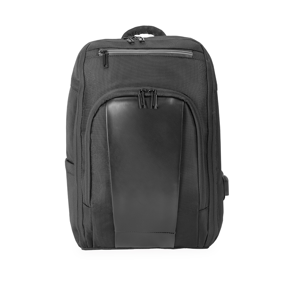 Mochila de nylon 22 litros antifurto com 5 compartimentos personalizada com a logo da empresa