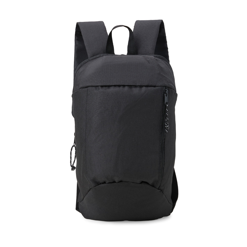 Mochila RPET de 12 litros com 2 compartimentos personalizada com a logo da empresa