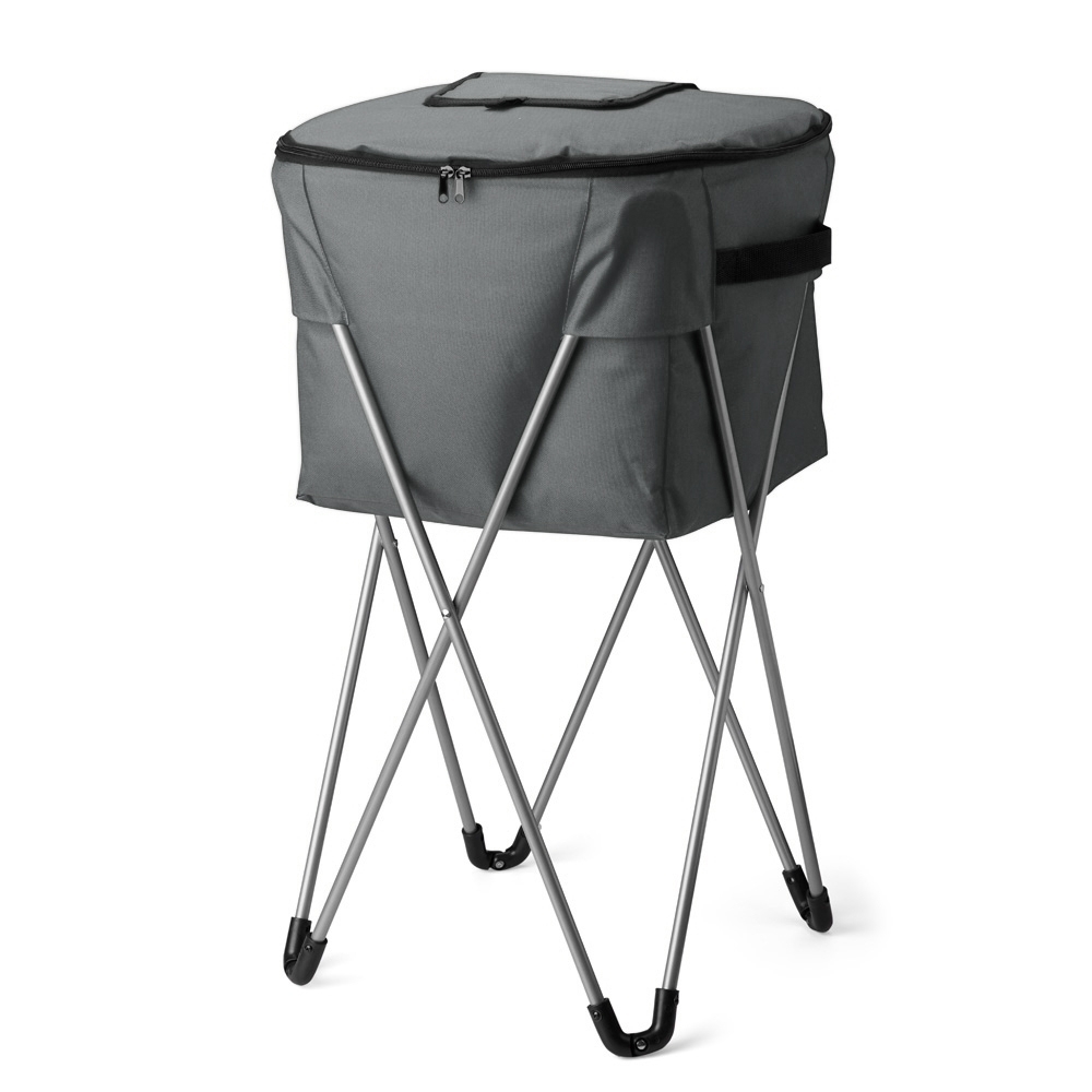 Cooler térmico 62 litros na cor Cinza, personalizado com a logo da empresa