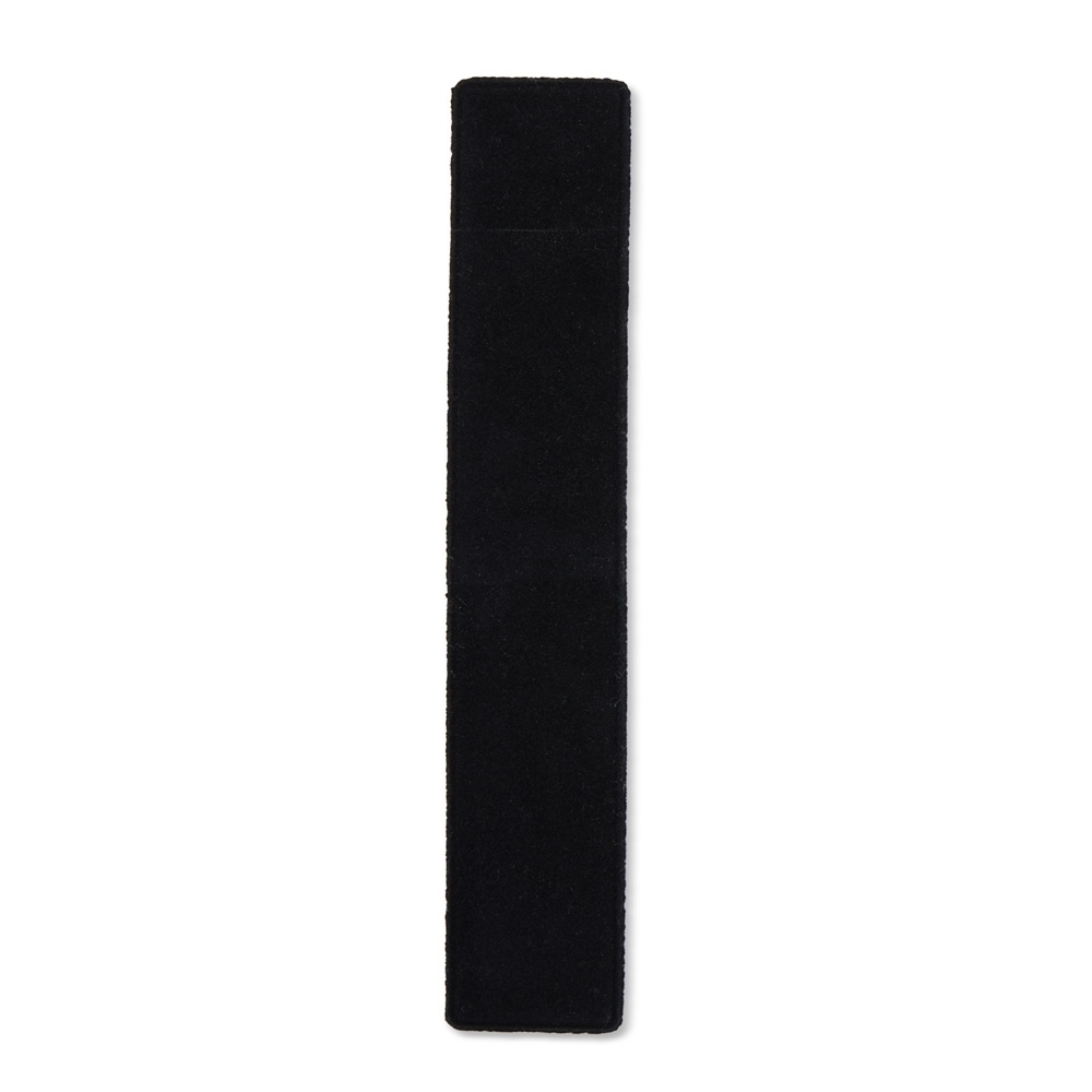 Estojo de veludo na cor Preto, personalizado com a logo da empresa