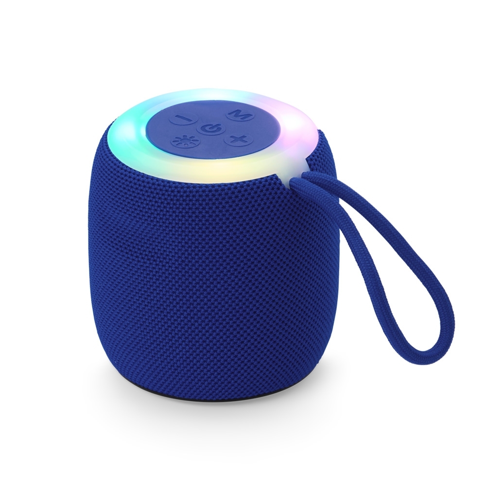 Caixa de som Bluetooth TWS com luzes LED personalizada com a logo da empresa