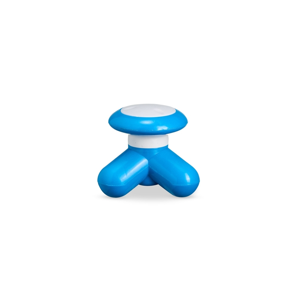 Mini massageador corporal de plástico personalizado com a logo da empresa
