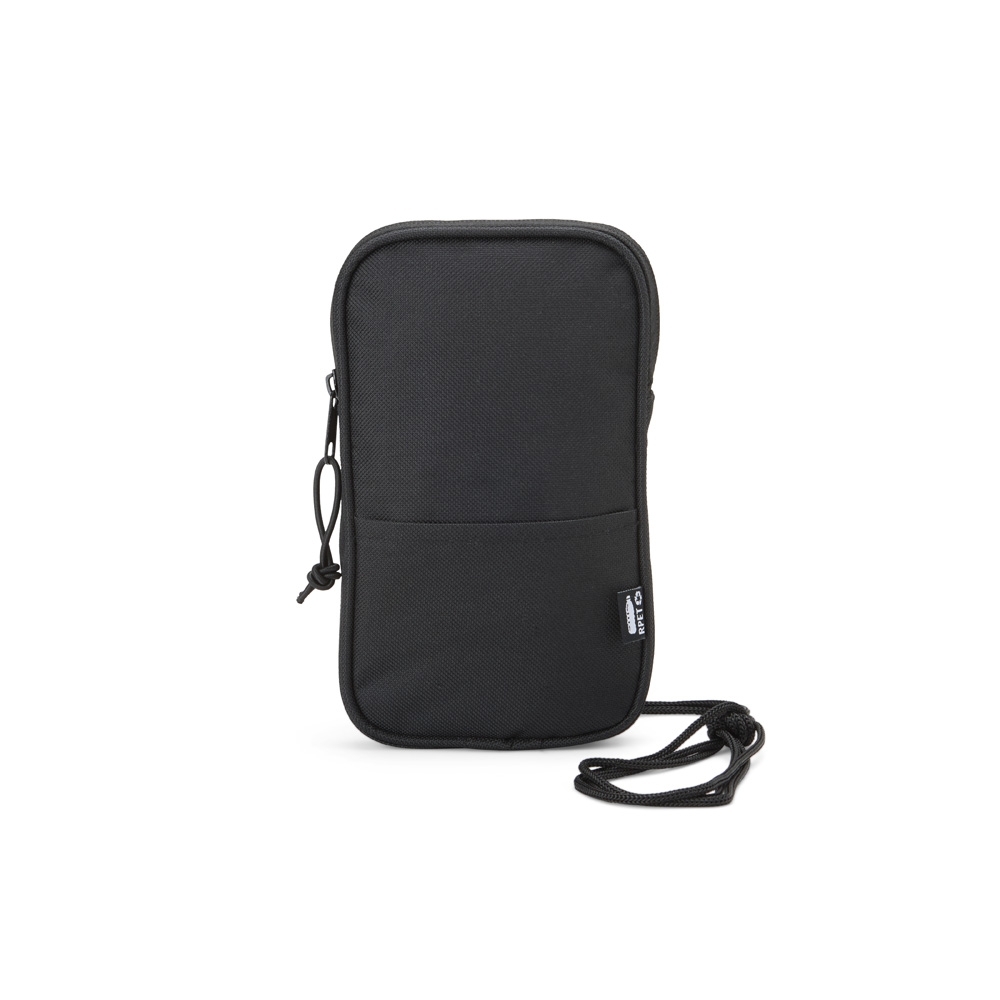 Mini bolsa transversal de RPET 1 litro personalizada com a logo da empresa