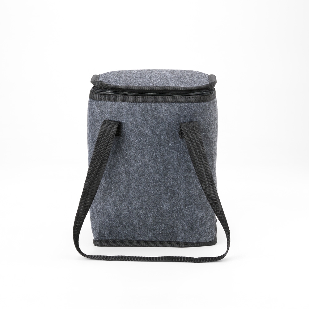Bolsa térmica 7 litros de feltro personalizada com a logo da empresa