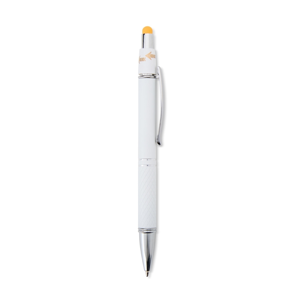 Caneta de metal touch antiestresse com ponta 1,0 mm personalizada com a logo da empresa