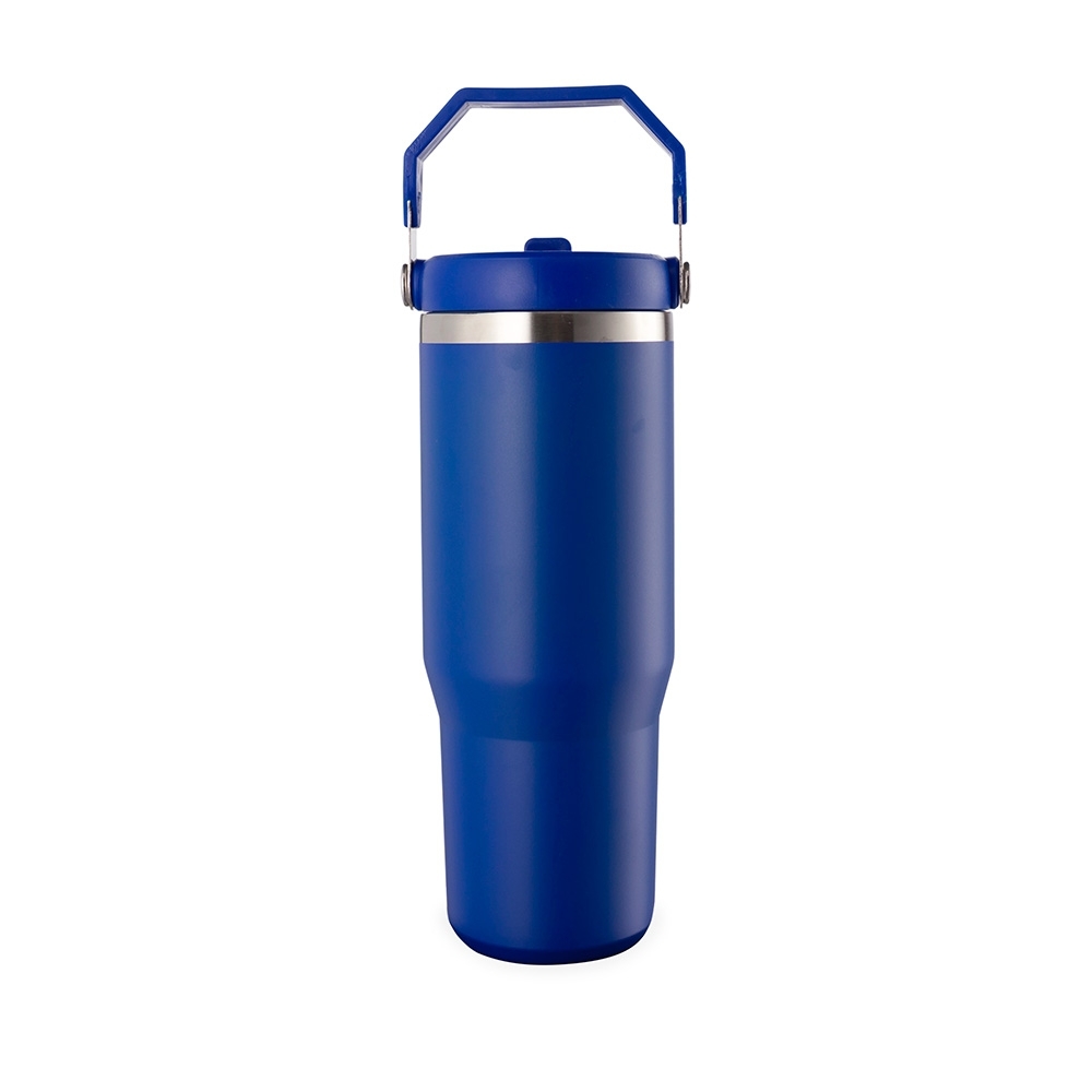 Copo térmico 800 ml de inox com alça personalizado com a logo da empresa
