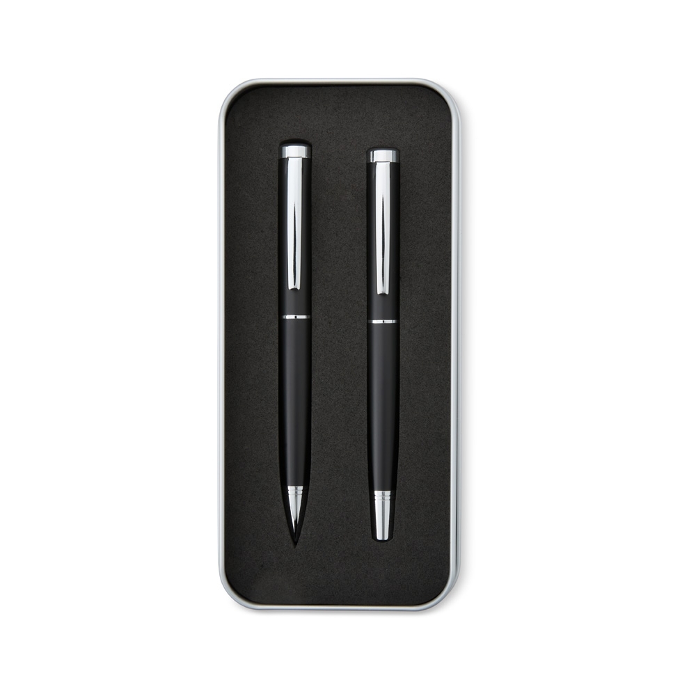 Kit caneta esferográfica e roller