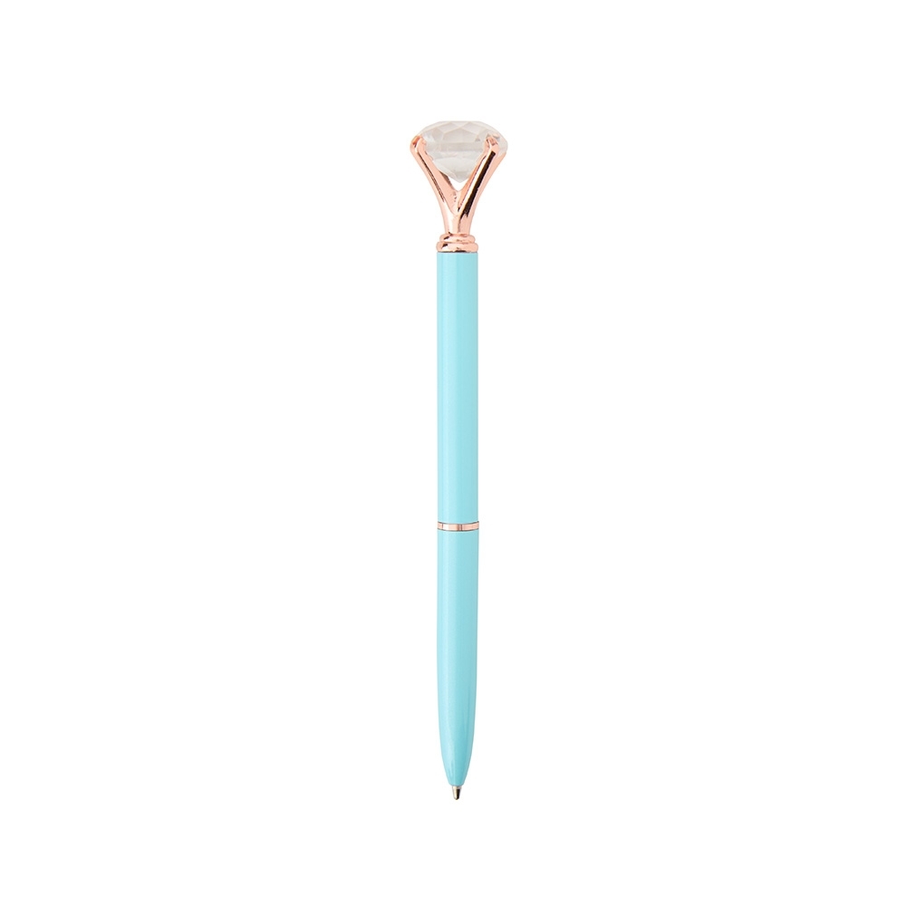 Caneta de metal diamante personalizada com a logo da empresa