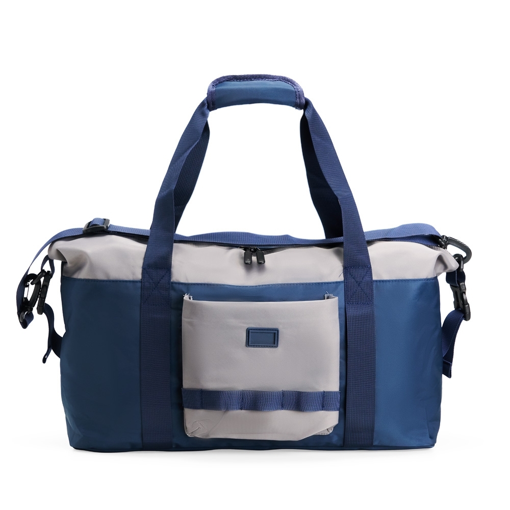 Bolsa esportiva poliéster 26 litros personalizada com a logo da empresa