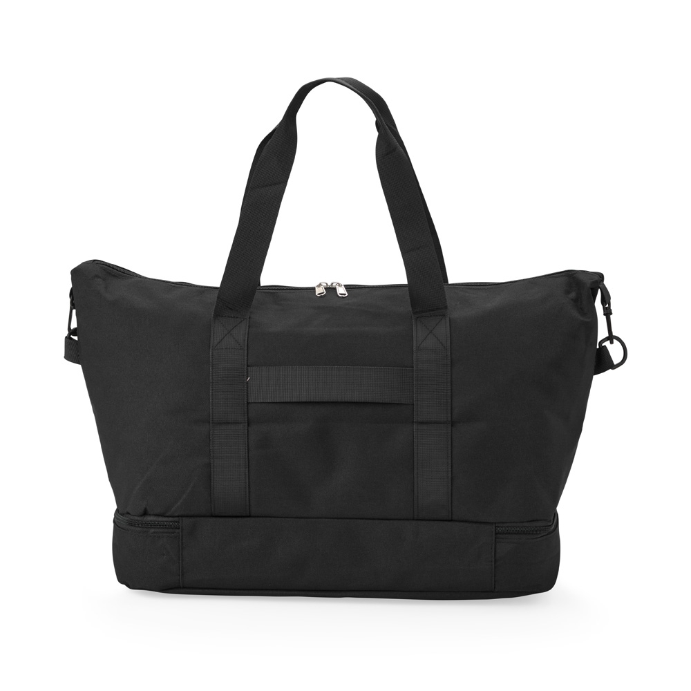 Bolsa oxford 36 litros impermeável na cor Preto, personalizada com a logo da empresa