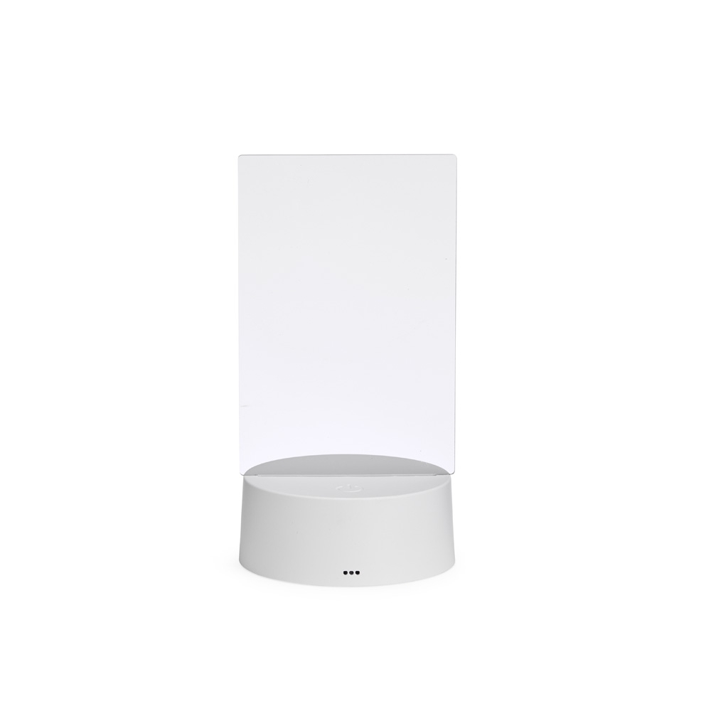 Luminária LED de mesa personalizada com a logo da empresa