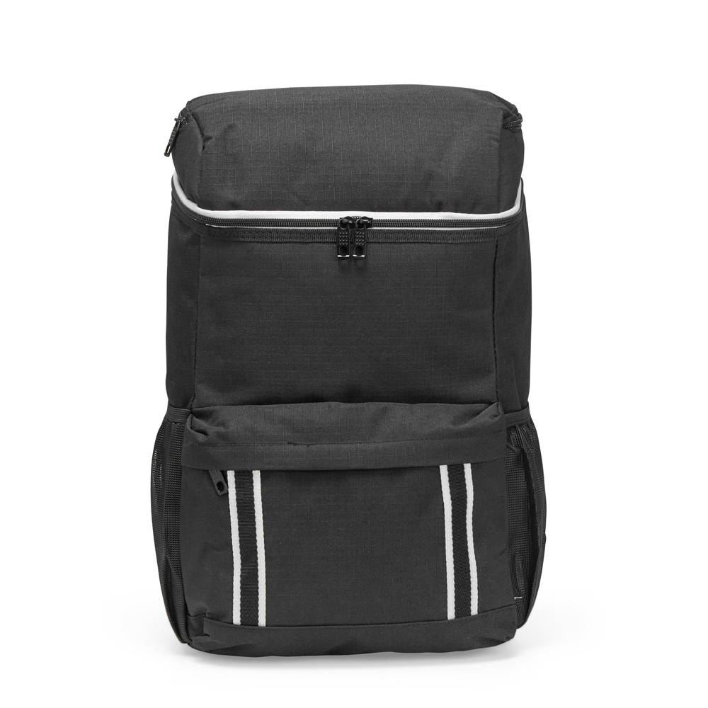 Bolsa térmica 24 litros de poliéster com 2 compartimentos personalizada com a logo da empresa