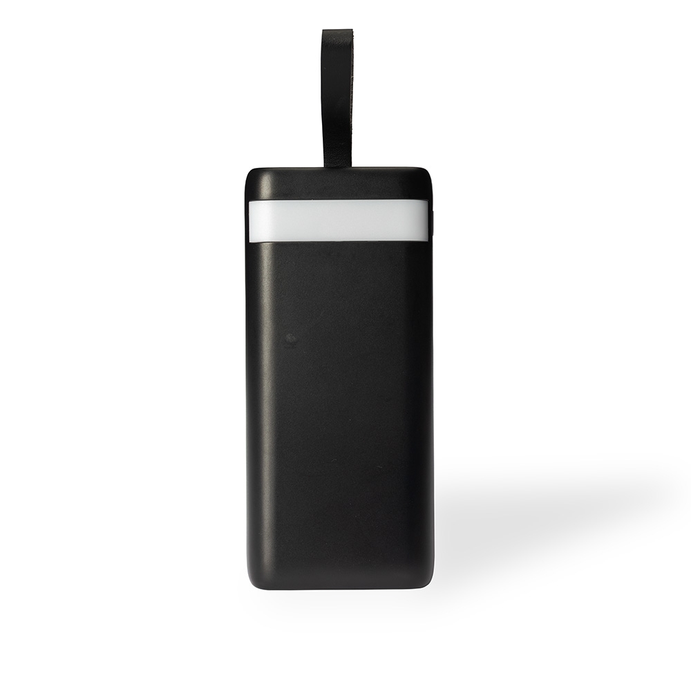 Power bank 20.000 mAh de plástico com lanterna e multissaídas, foto 2