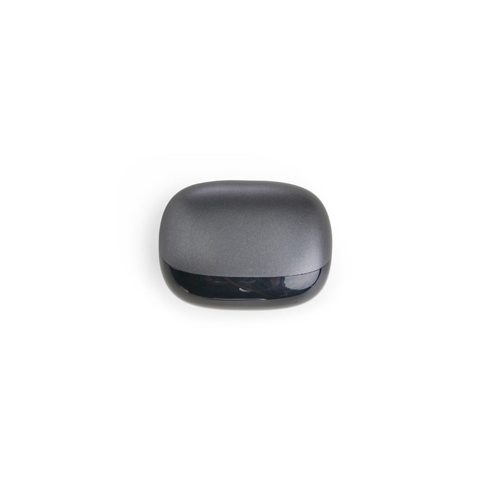 Fone de ouvido Bluetooth com case carregador e microfone